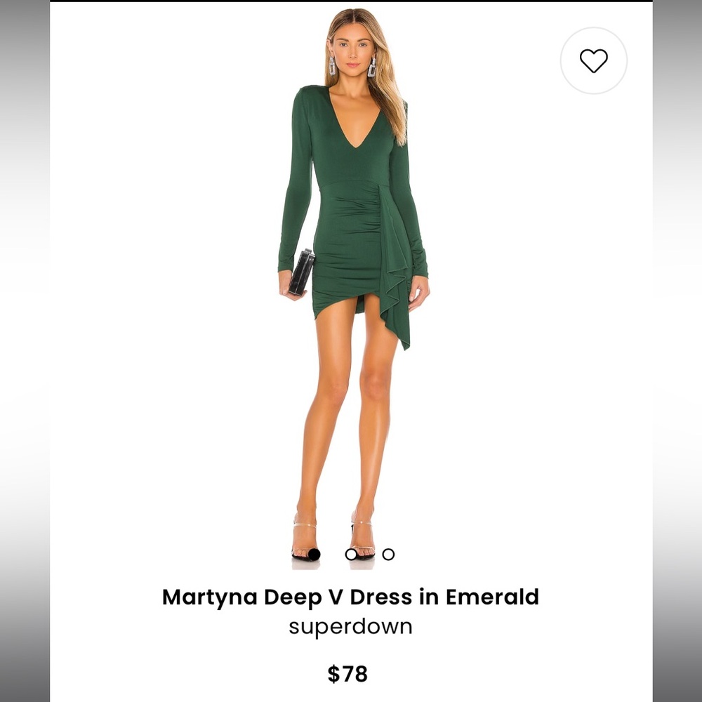 Superdown Martyna Deep V Dress